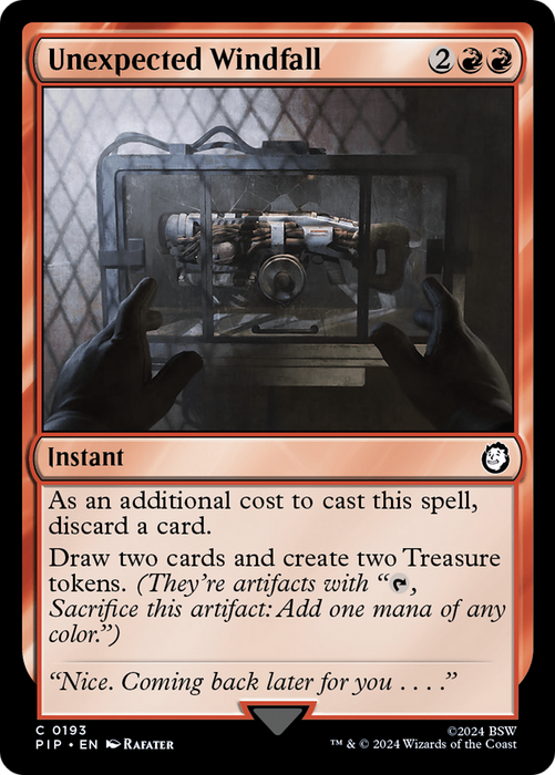 Unexpected Windfall (PIP-193) - common - Foil
