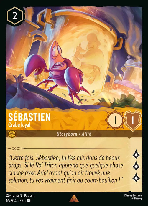 Sébastien - Crabe loyal (16/204) - LDLP - Rare