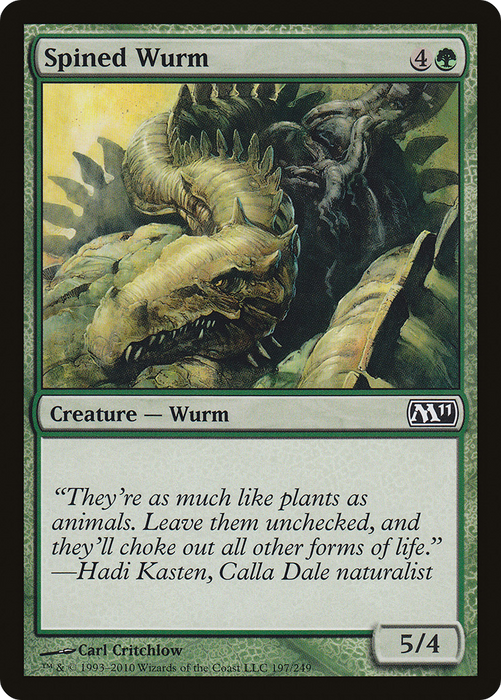 Spined Wurm (M11-197) - common - Foil