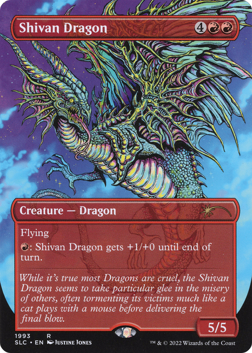 Shivan Dragon (SLC-1993) - rare (Borderless)