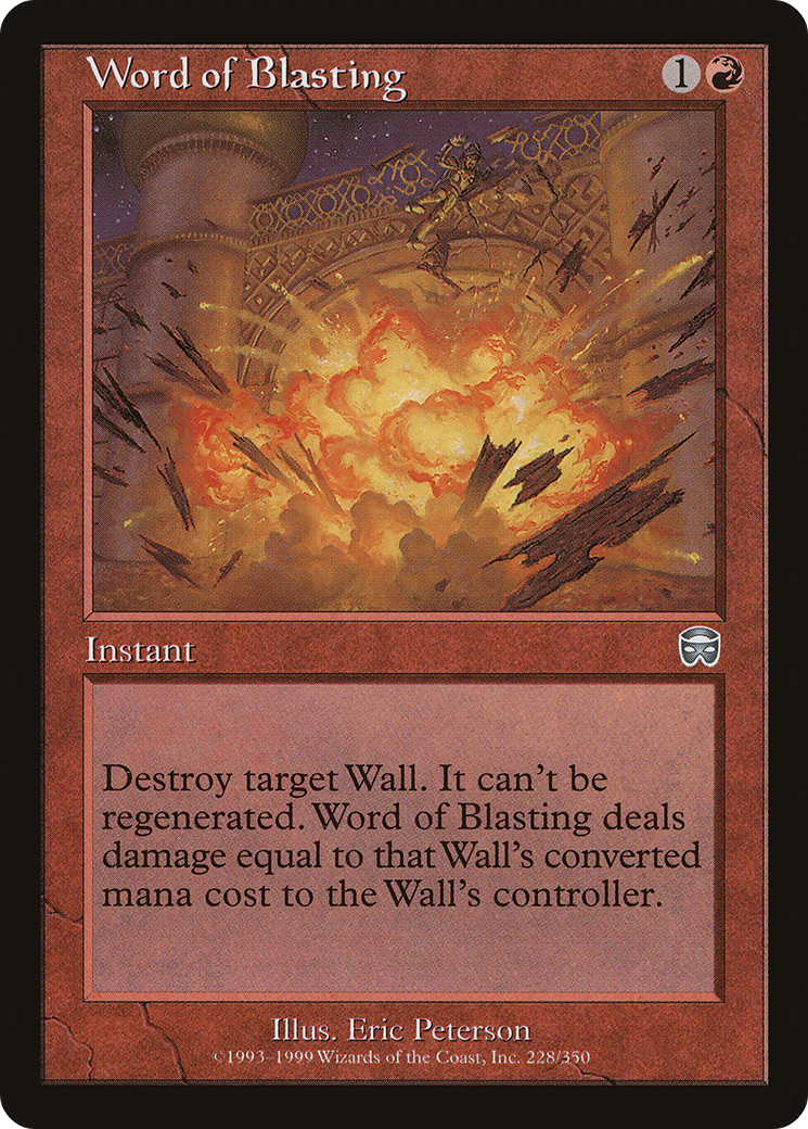 Word of Blasting (MMQ-228) - uncommon - Foil