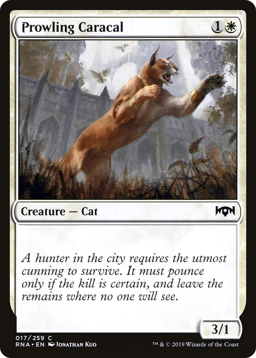 Prowling Caracal (RNA-017) - common - Foil
