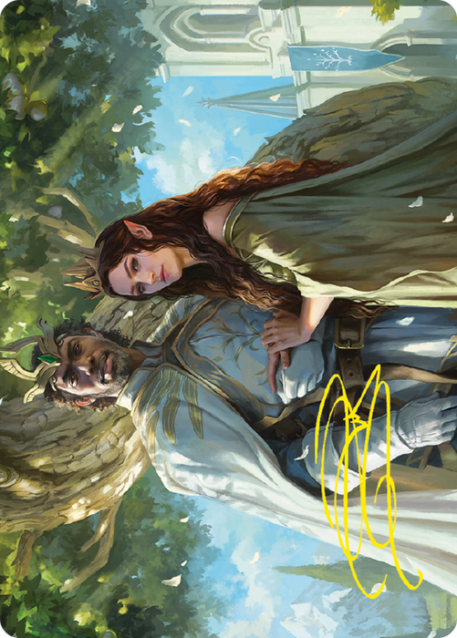 Aragorn and Arwen, Wed // Aragorn and Arwen, Wed (ALTR-033) - common (Borderless) - Foil