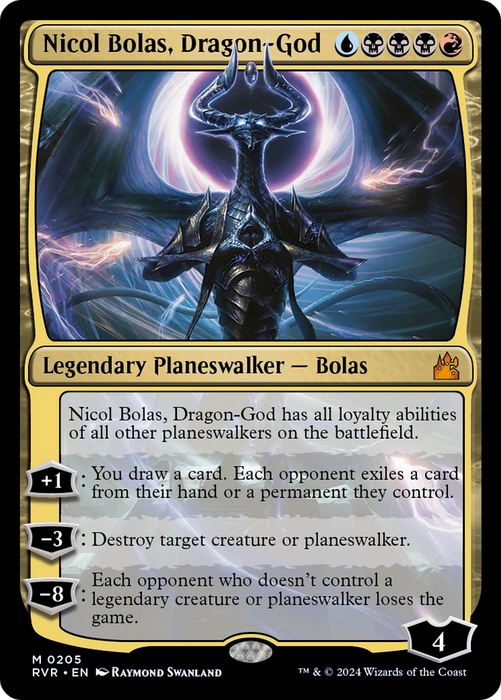 Nicol Bolas, Dragon-God (RVR-205) - mythic