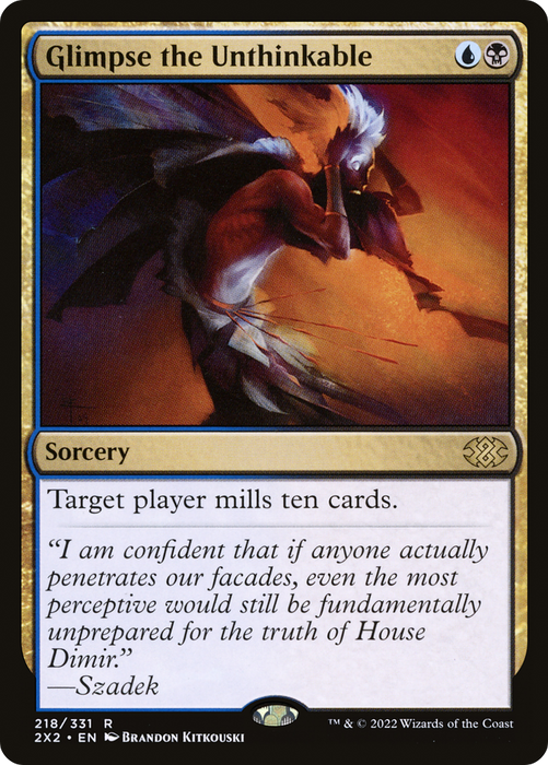 Glimpse the Unthinkable (2X2-218) - rare - Foil