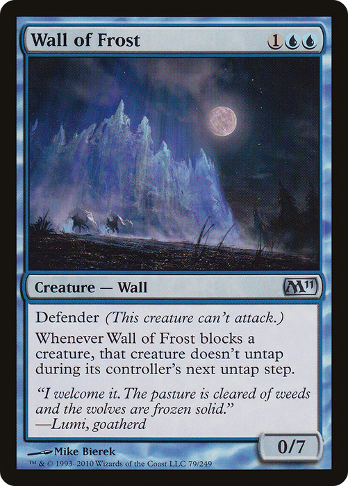 Wall of Frost (M11-079) - uncommon