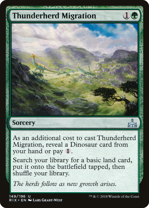 Thunderherd Migration (RIX-149) - uncommon