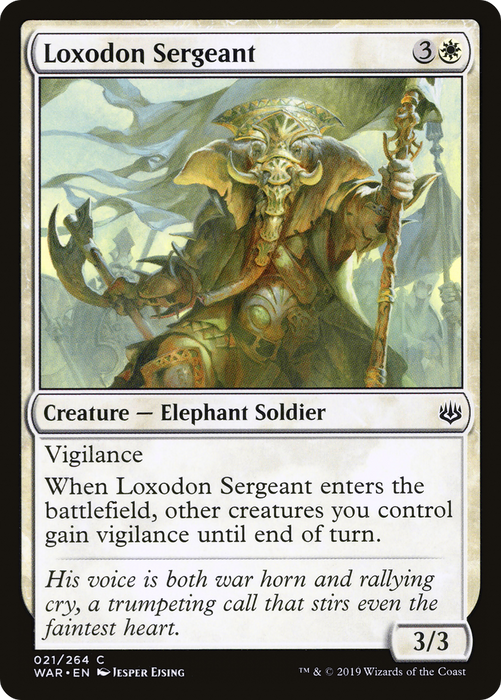 Loxodon Sergeant (WAR-021) - common - Foil