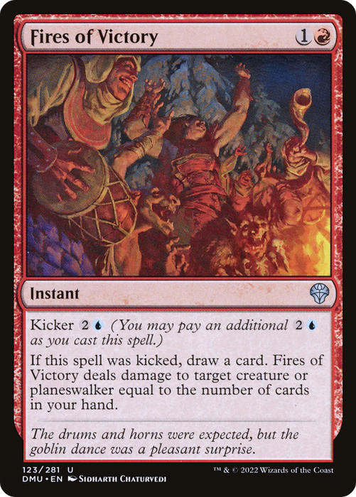 Fires of Victory (DMU-123) - uncommon - Foil
