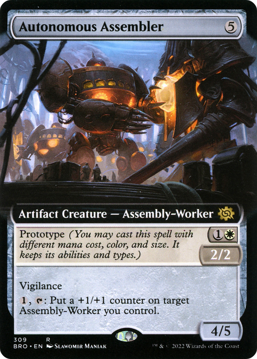 Autonomous Assembler (BRO-309) - rare: (Extended Art) - Foil