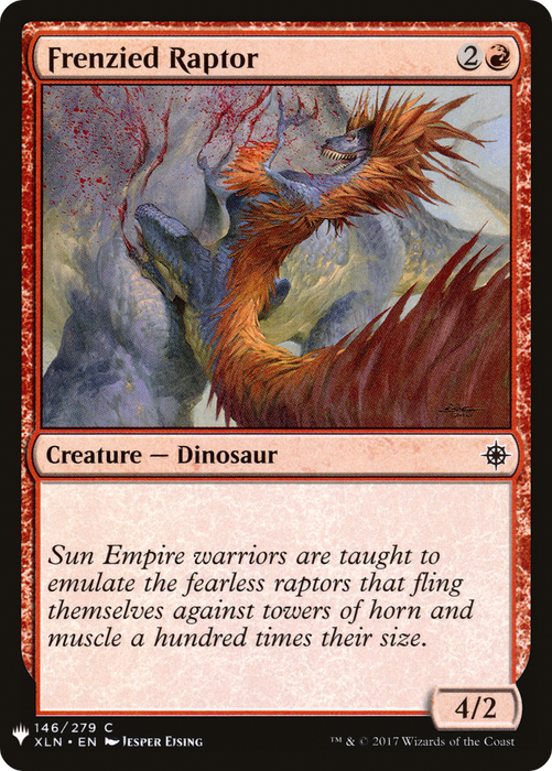 Frenzied Raptor (LIST-XLN-146) - common