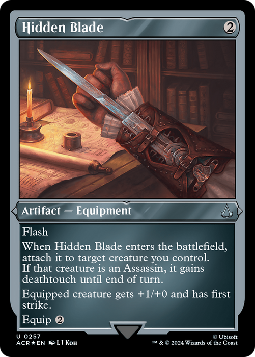 Hidden Blade (ACR-257) - uncommon - Etched Foil