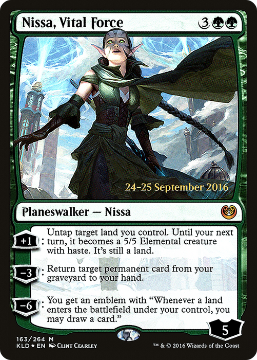 Nissa, Vital Force (PRE-163S) - mythic - Foil