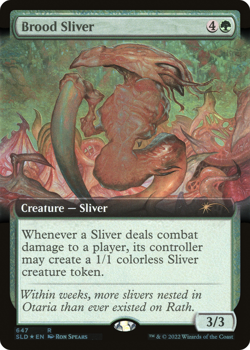 Brood Sliver (SLD-647) - rare: (Extended Art) - Foil