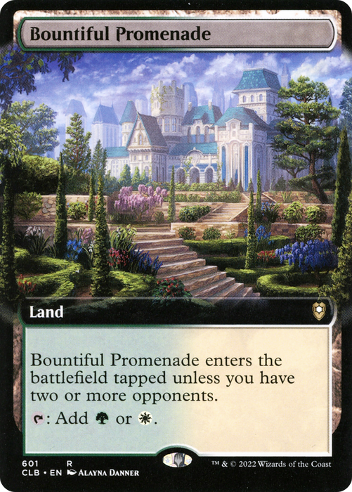 Bountiful Promenade (CLB-601) - rare: (Extended Art) - Foil