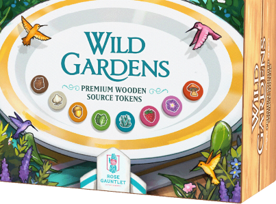 Wild Gardens: Premium Wooden Source Token Pack