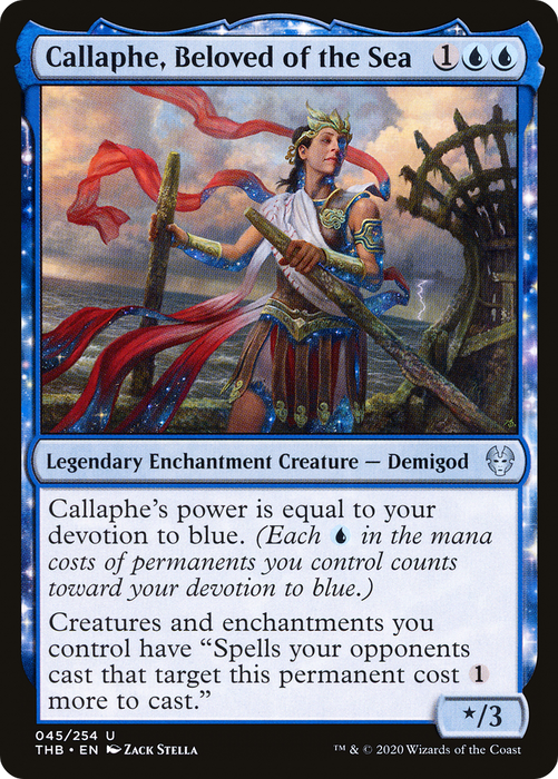 Callaphe, Beloved of the Sea (THB-045) - uncommon: (enchantment) - Foil