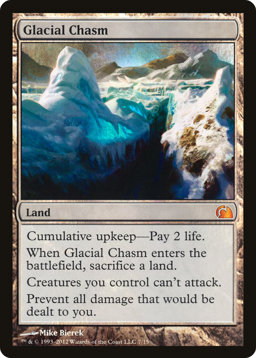 Glacial Chasm (V12-007) - mythic - Foil