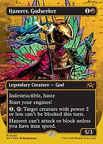 Hazoret, Godseeker (DFT-546) - mythic (Borderless) - Foil