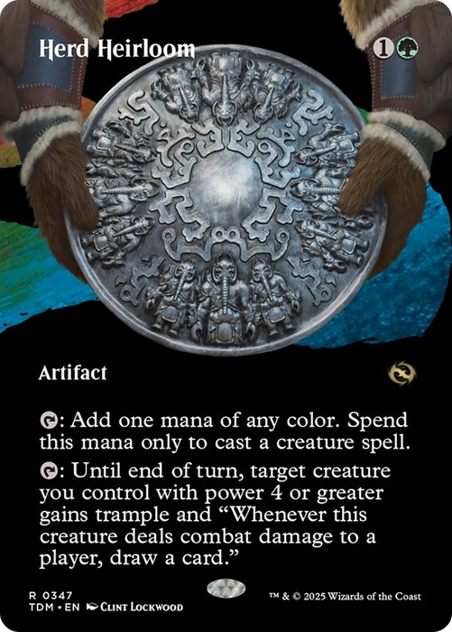 Herd Heirloom (TDM-347) - rare: (Showcase) (Borderless) - Foil