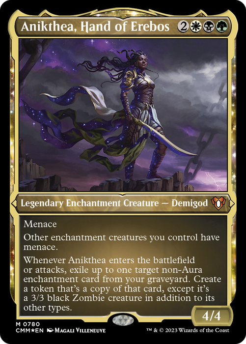 Anikthea, Hand of Erebos (CMM-780) - mythic: (enchantment) - Etched Foil