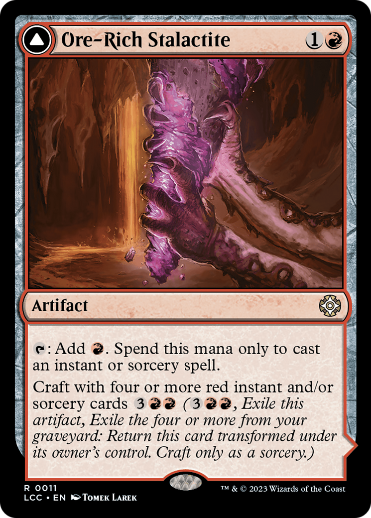 Ore-Rich Stalactite // Cosmium Catalyst (LCC-011) - rare - Foil