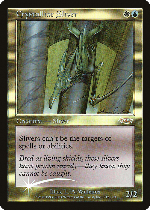 Crystalline Sliver (FNM-003) - rare - Foil