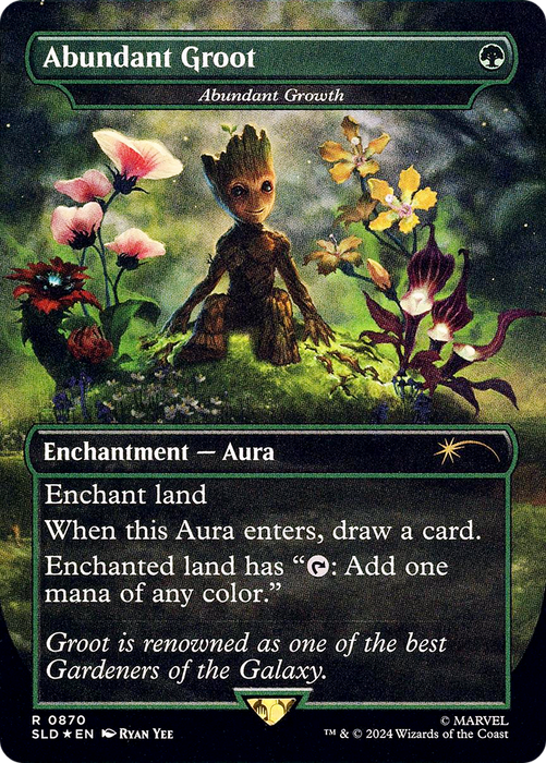 Abundant Growth (SLD-870) - rare / Abundant Groot (Borderless) - Foil