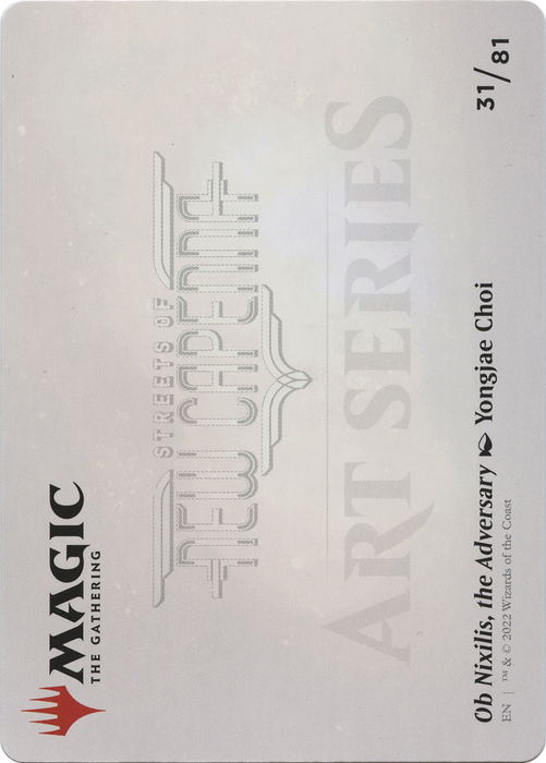 Ob Nixilis, the Adversary // Ob Nixilis, the Adversary (ASNC-031) - common (Borderless) - Foil