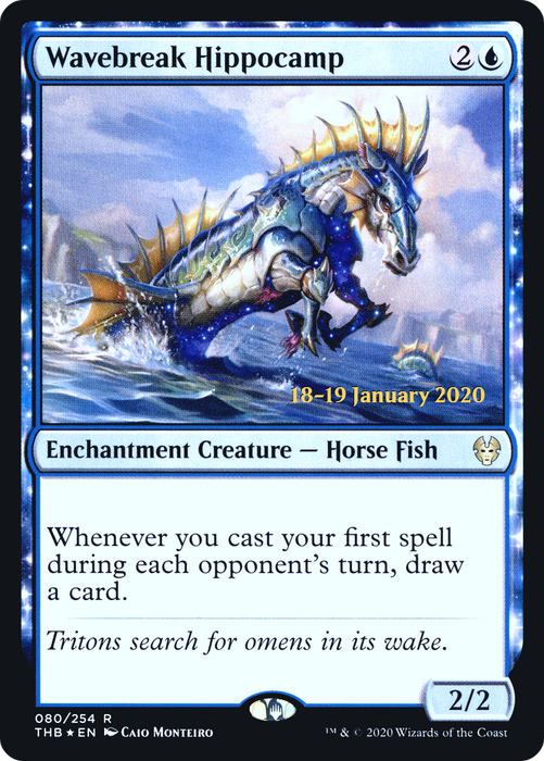 Wavebreak Hippocamp (PRE-80S) - rare: (enchantment) - Foil