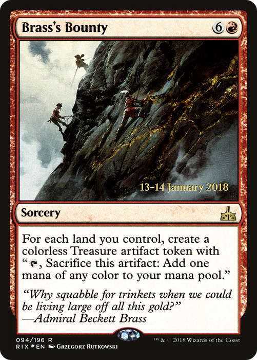 Brass's Bounty (PRE-94S) - rare - Foil
