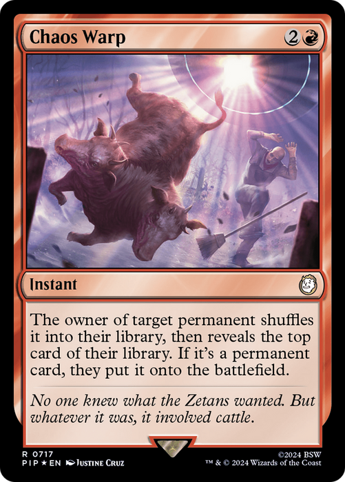 Chaos Warp (PIP-717) - rare - Foil