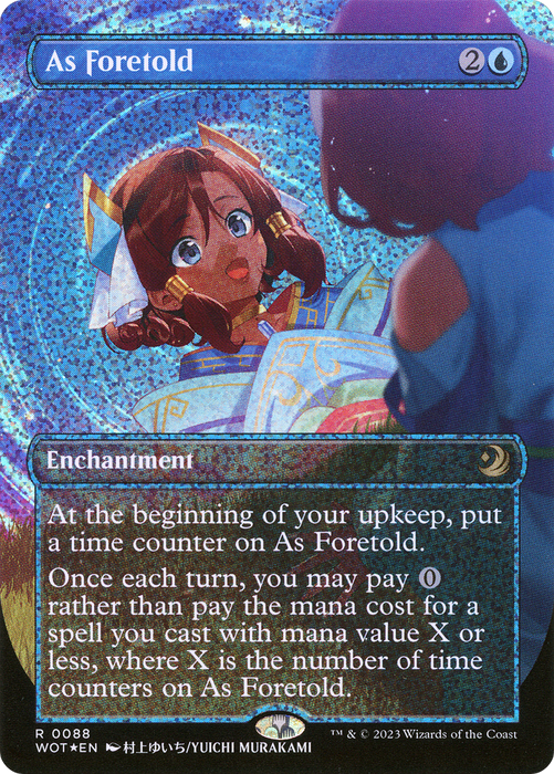 As Foretold (WOT-088) - rare (Borderless) - Foil