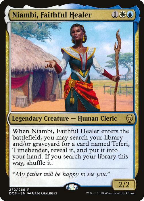 Niambi, Faithful Healer (DOM-272) - rare
