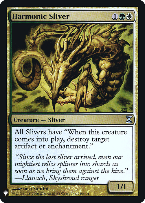 Harmonic Sliver (LIST-TSP-240) - uncommon - Foil