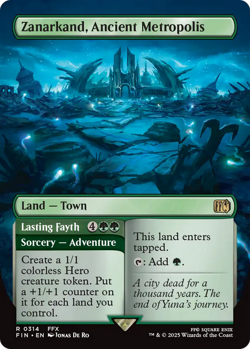 Zanarkand, Ancient Metropolis // Lasting Fayth (FIN-314) - rare (Borderless) - Foil