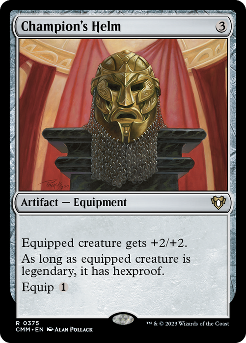 Champion's Helm (CMM-375) - rare - Foil