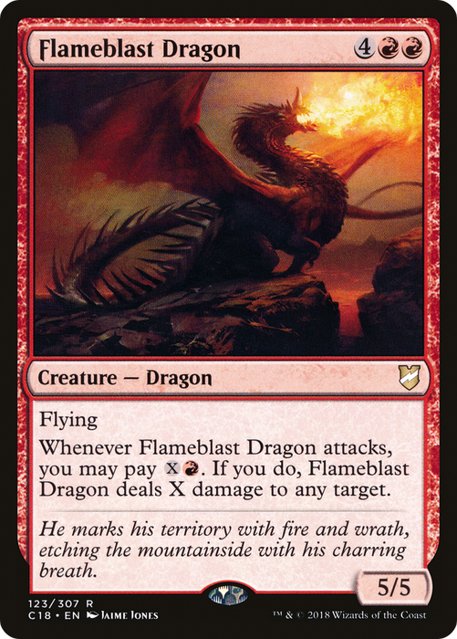 Flameblast Dragon (C18-123) - rare