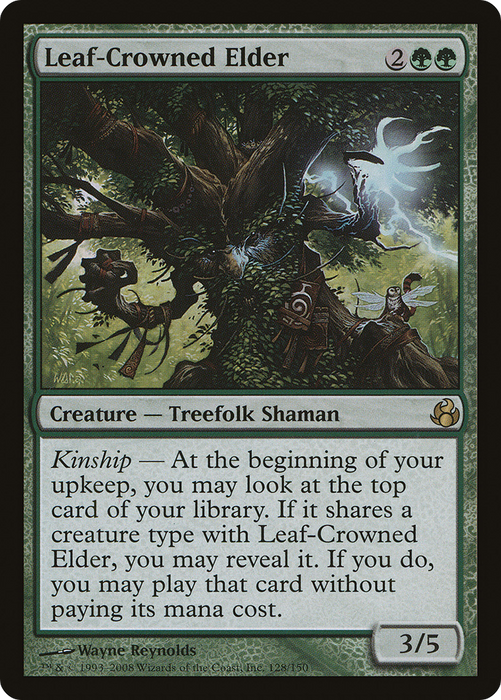 Leaf-Crowned Elder (MOR-128) - rare - Foil