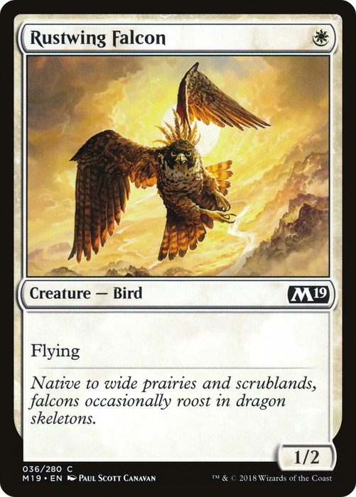 Rustwing Falcon (M19-036) - common - Foil