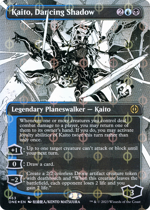 Kaito, Dancing Shadow (ONE-463) - rare: (Showcase) (Borderless) - Foil