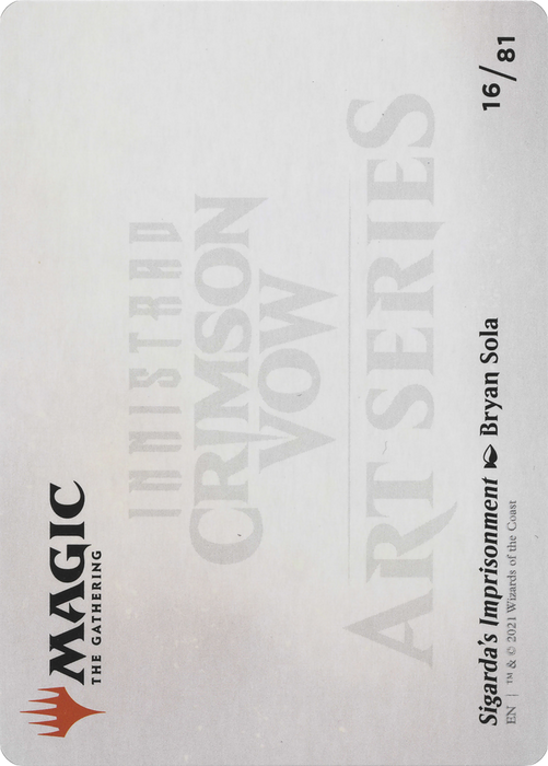 Sigarda's Imprisonment // Sigarda's Imprisonment (AVOW-016) - common (Borderless) - Foil