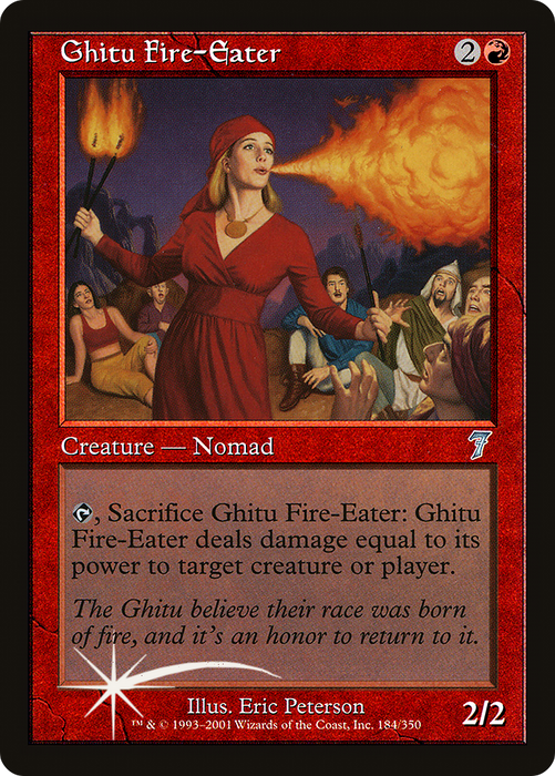Ghitu Fire-Eater (7ED-184★) - uncommon - Foil