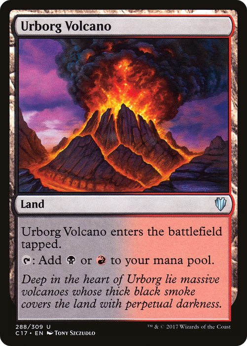 Urborg Volcano (C17-288) - uncommon