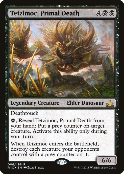 Tetzimoc, Primal Death (RIX-086) - rare