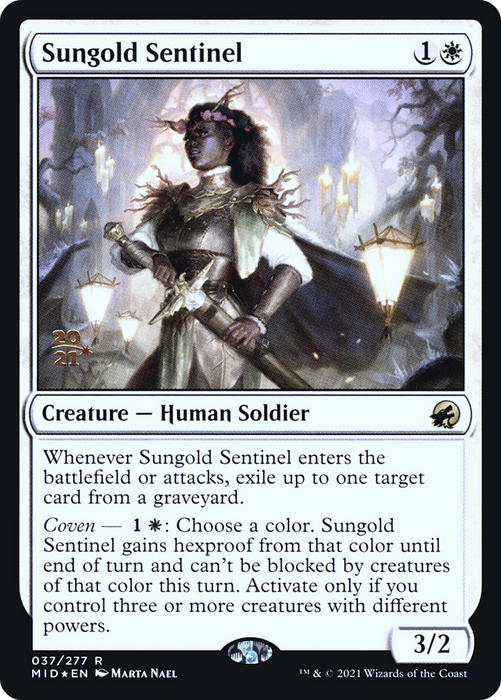 Sungold Sentinel (PRE-37S) - rare - Foil