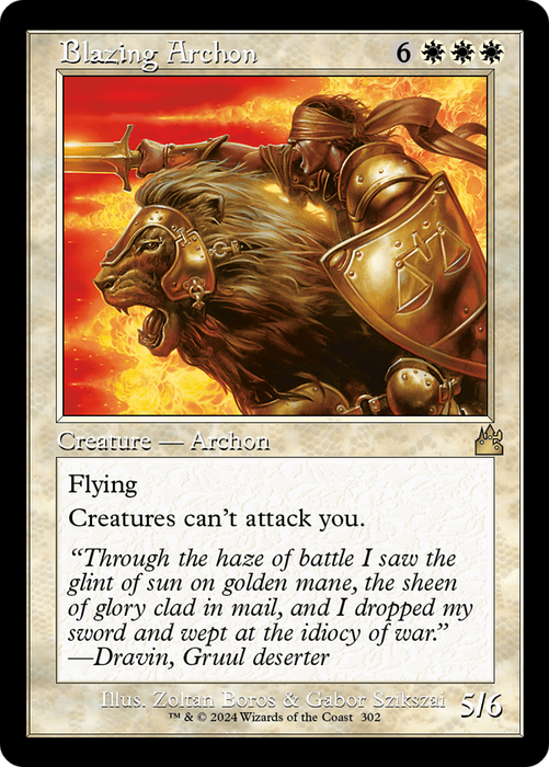 Blazing Archon (RVR-302) - rare - Foil