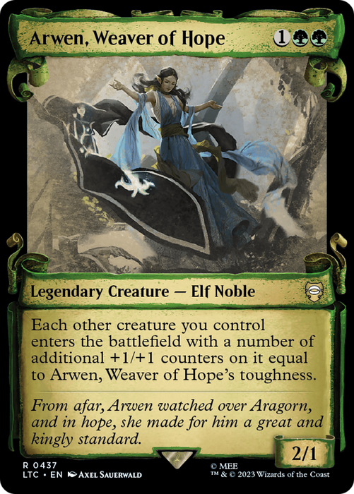 Arwen, Weaver of Hope (LTC-437) - rare: (Showcase) - Foil