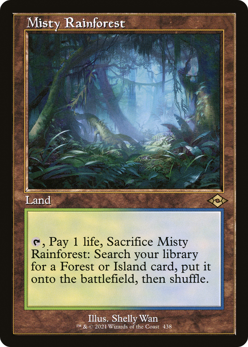 Misty Rainforest (MH2-438) - rare - Foil