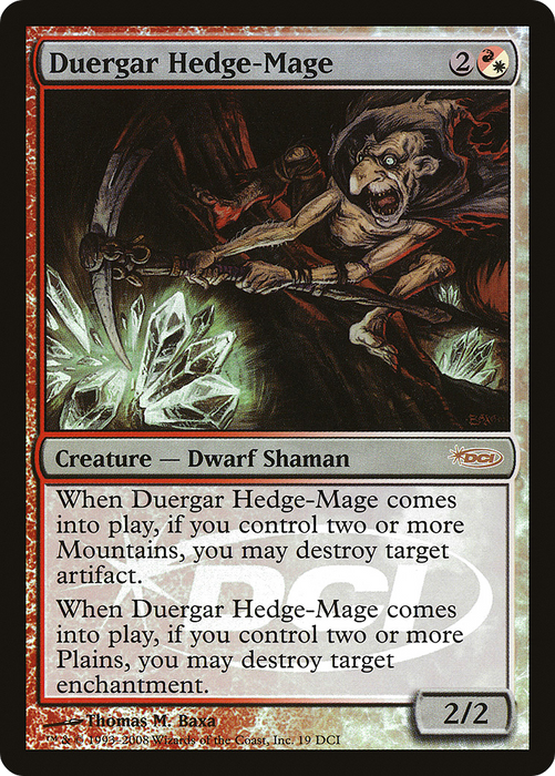 Duergar Hedge-Mage (WPN-019) - rare - Foil